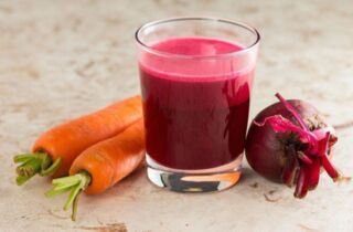 Витаминный морковно-свекольный сок